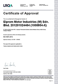 ISO 9001 2015 Certificate UKAS